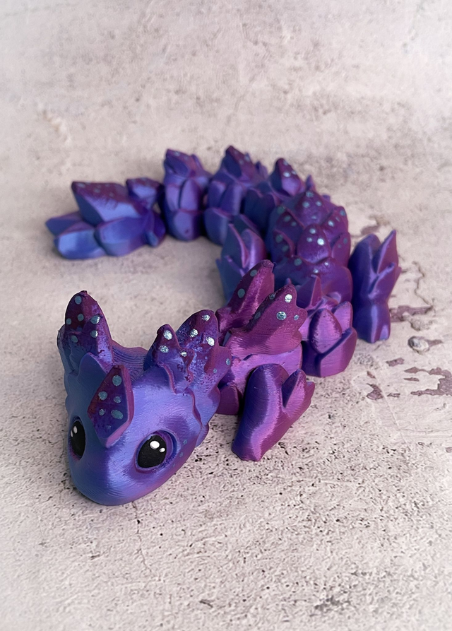 Drak Rubikoro baby Fialovo modrý