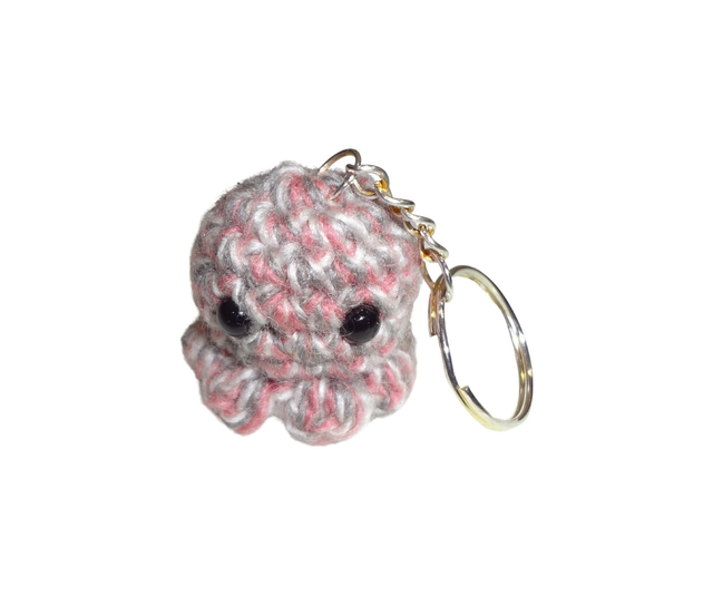 Porte-clefs poulpe au crochet