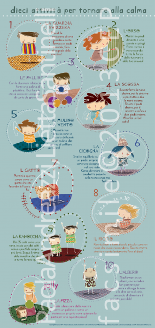 Poster - 10 attività per tornare alla calma (ITA)