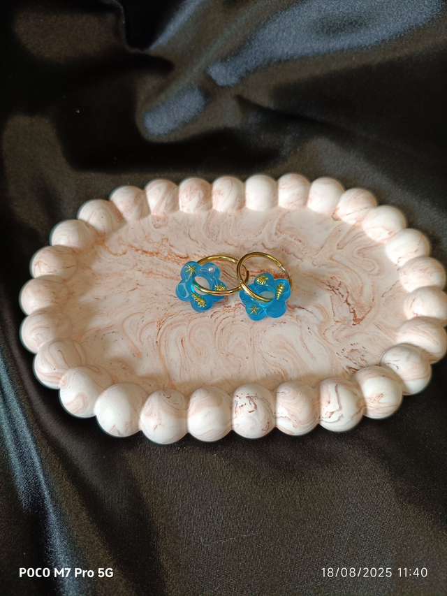 Plateau ovale ondulée