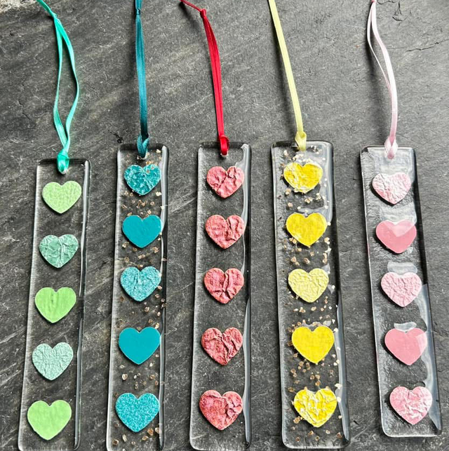 Hearts Suncatcher (Various Colours)
