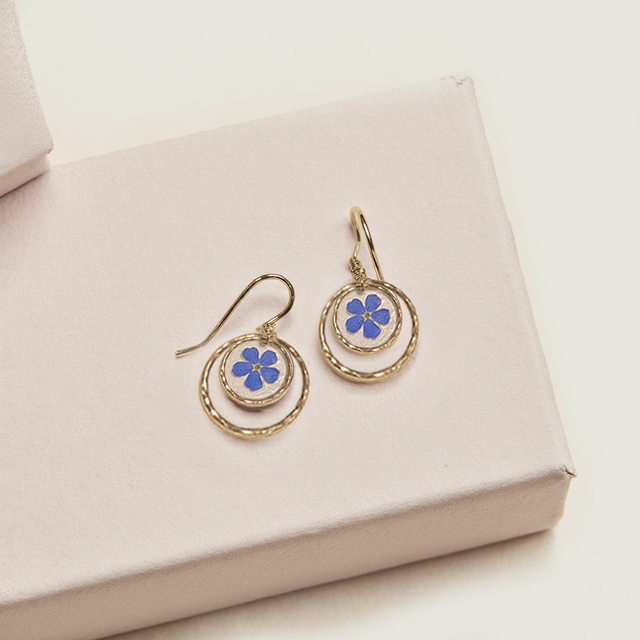 Vergissmeinnicht Ohrringe lang