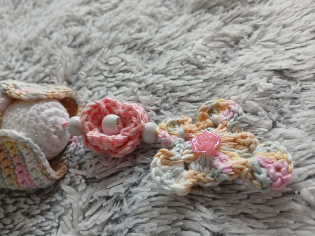 🌸 Chapelet au crochet – Tons pastel