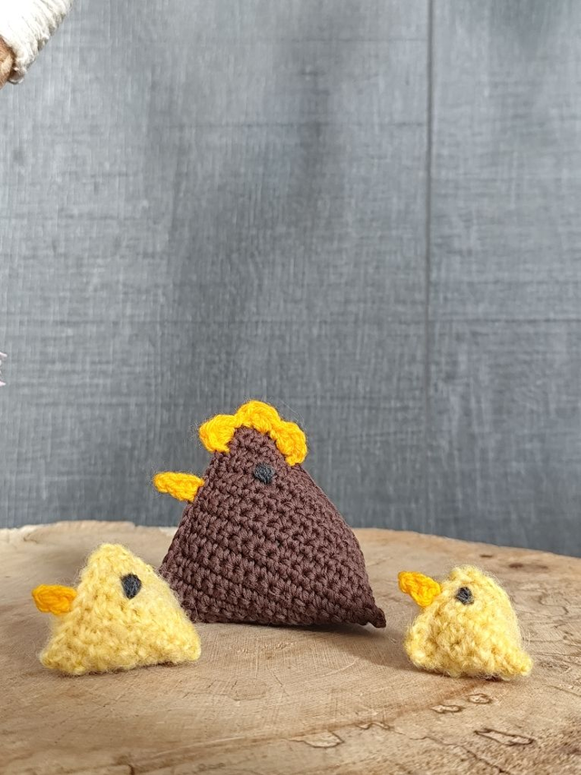 Berlingocotte chocolat et son poussin