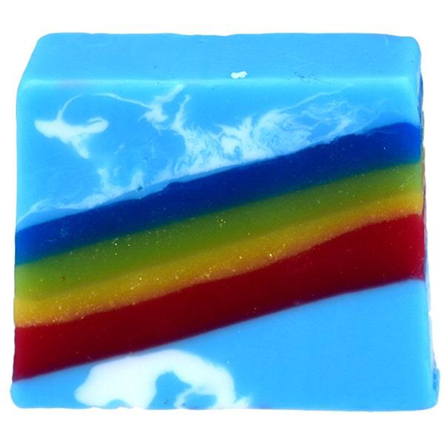 Flying colours soap slice