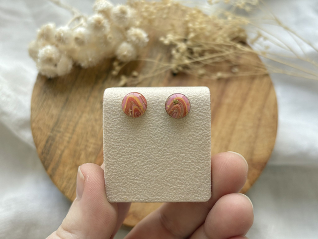 Clou - orangé - rond