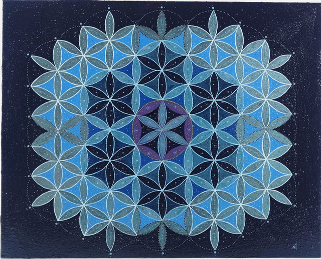 Sometimes I feel like a Cosmic Mermaid – toile originale 40cm x 33cm