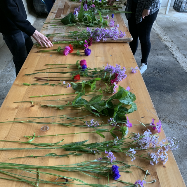 Atelier floral au champ Bouquet Champêtre