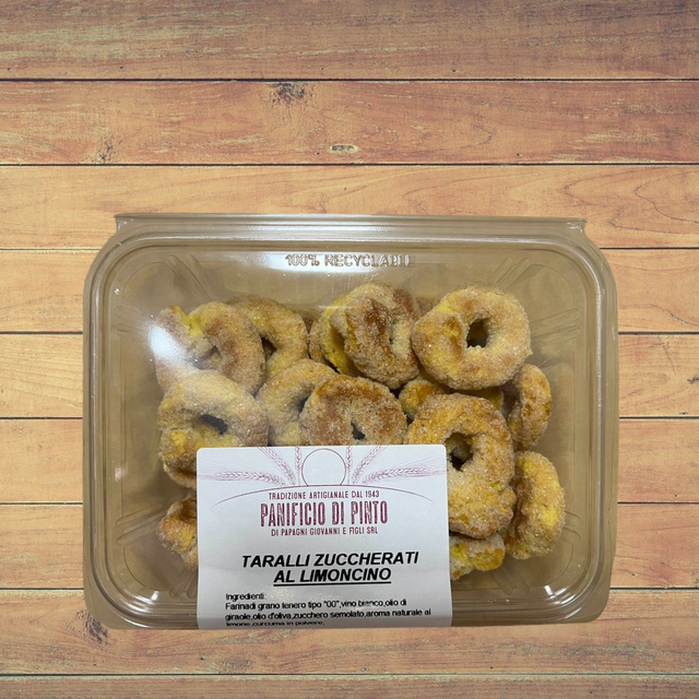Taralli zuccherati al limoncino - 300gr - Panificio Di Pinto