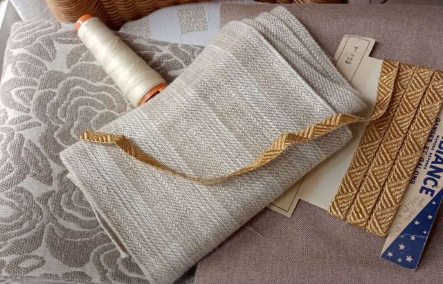 Grand sac cabas cube personnalisé tons de beige