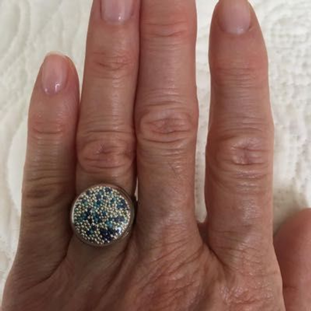 Bague Nano Bulle De Verre 