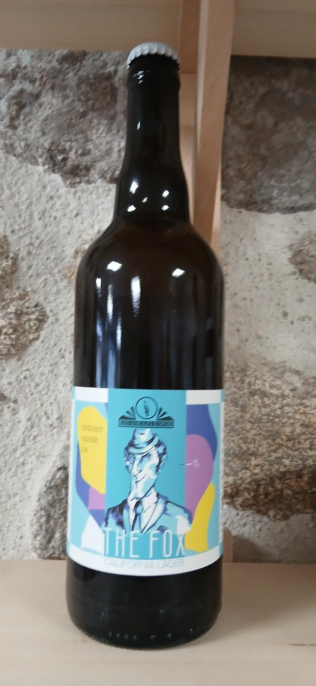 Grande bière blonde "fox" 75 cl
