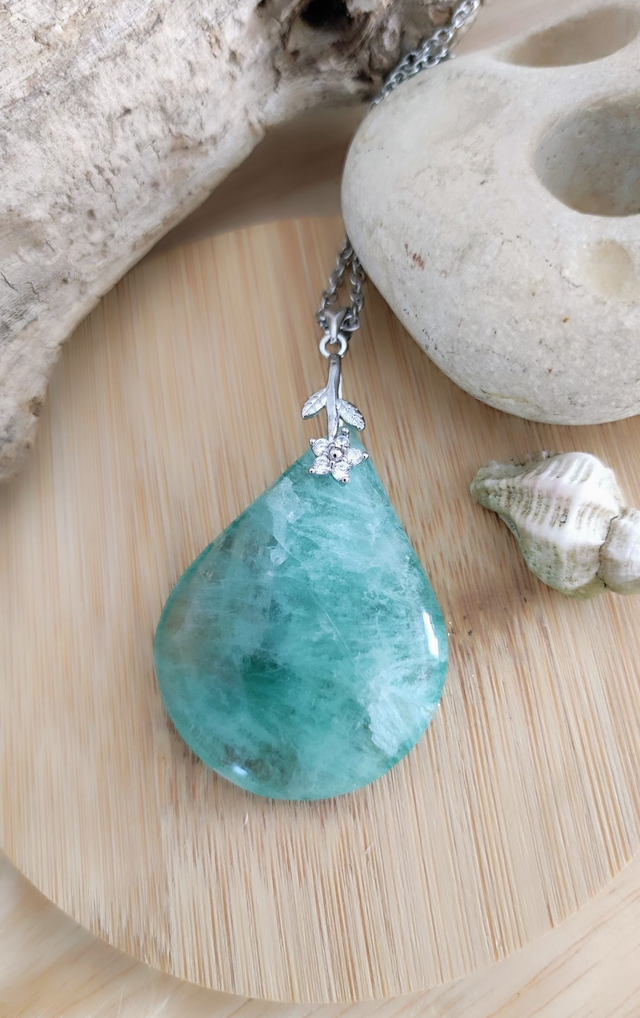 Pendentif Fluorite (Fluorine verte)