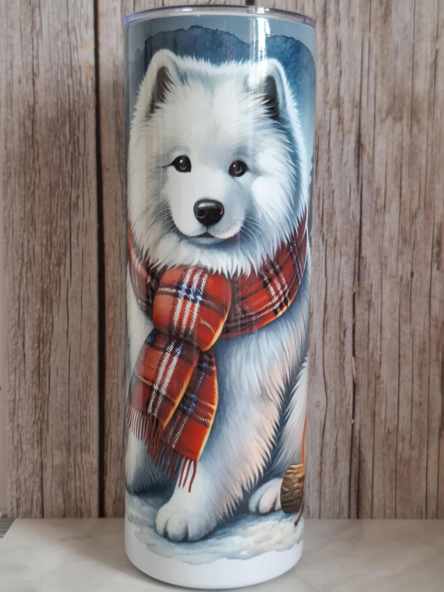 Gourde Canette Samoyède hiver