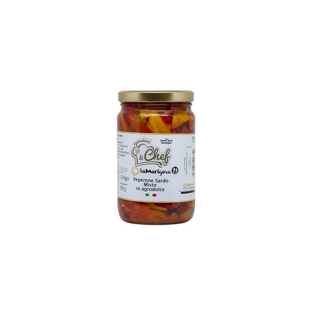 peperone rosso sardo in agrodolce 1600 gr