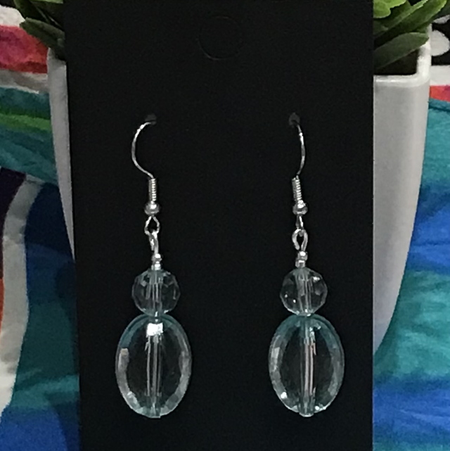 Blue Dangling Earrings- BLDE02
