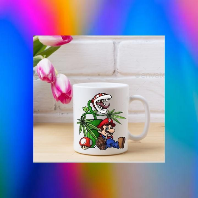 Stoned Mario Mug 