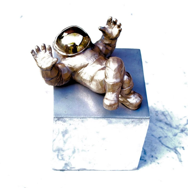 "Kleiner Astronaut, einem Kometen zuwinkend"