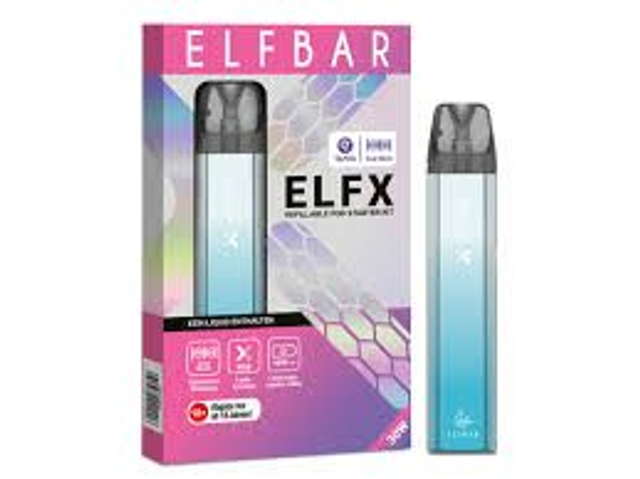 ELFBAR ELFX Starter Kit 1000mAh SILVER BLUE EAN6932570107428