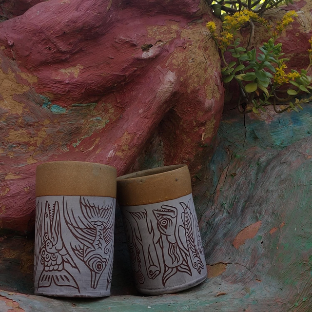 Grande tasse Exuvi - poisson bleu 🔥 