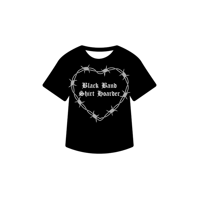 ♡Final Stock♡Black Band Shirt Hoarder Sticker