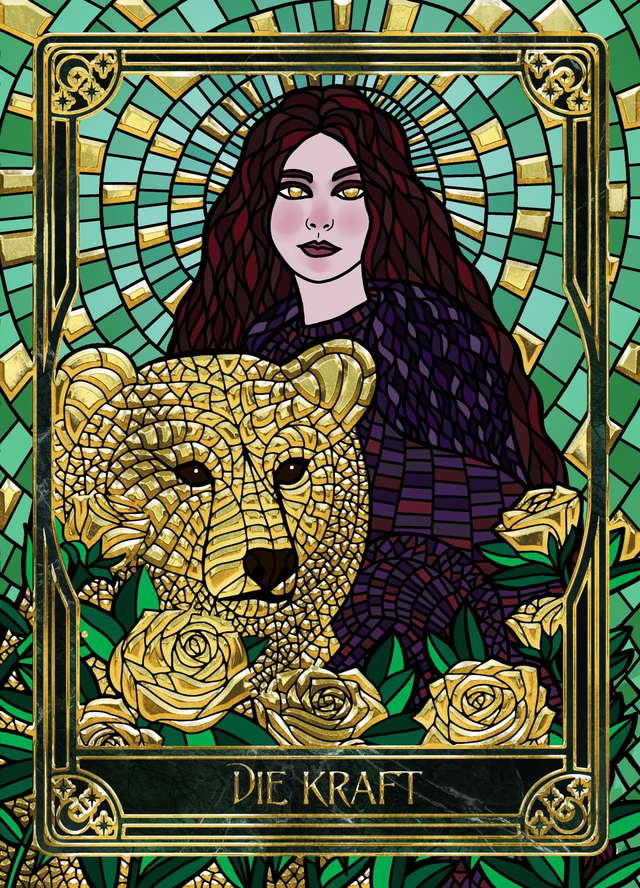 Tarotkarte / Charakterkarte DIE KRAFT 