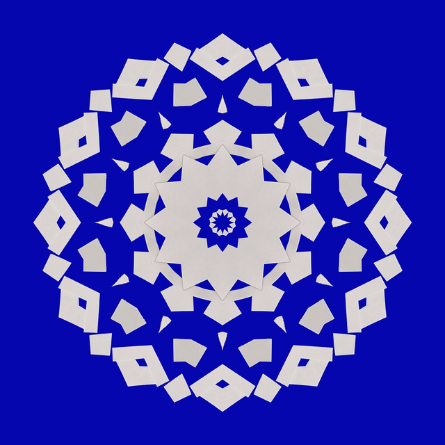 Blue & White Mandala I