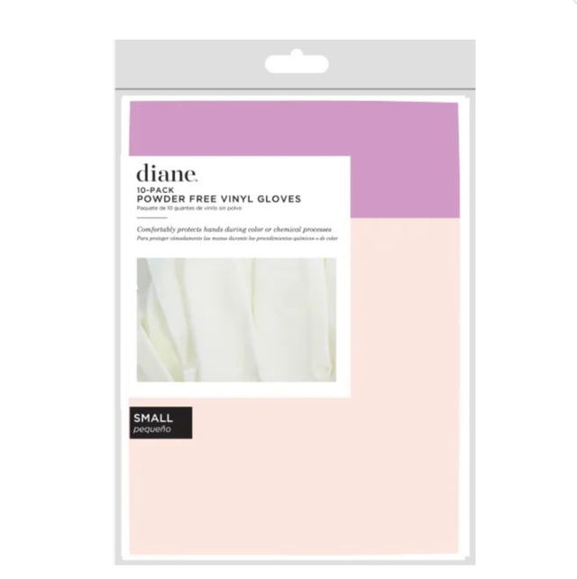 Diane: 10pcs Small Vinyl PF Glove White (D8075)