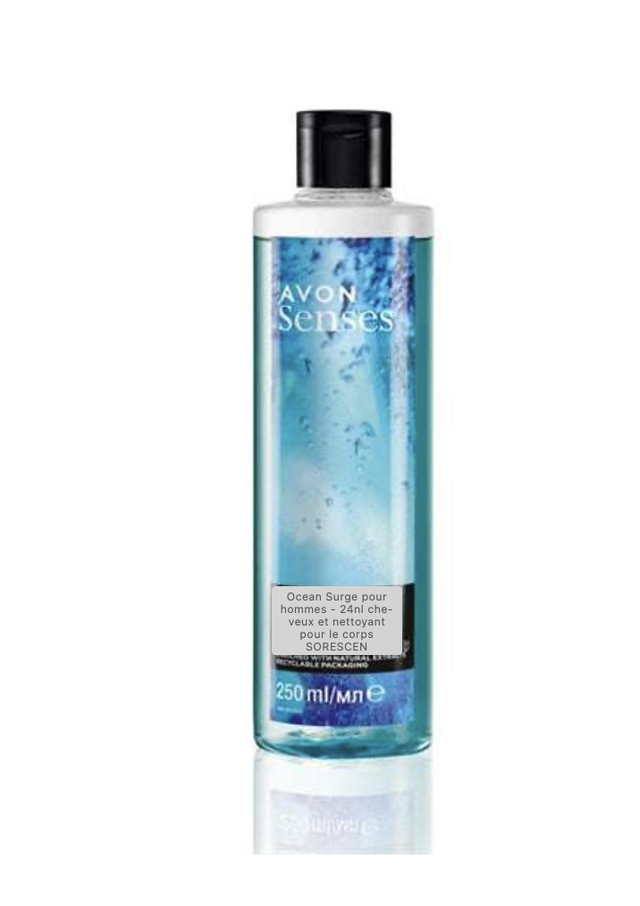 Ocean Surge pour hommes 2-en-1 nettoyant pour les cheveux et le corps 250 ml
