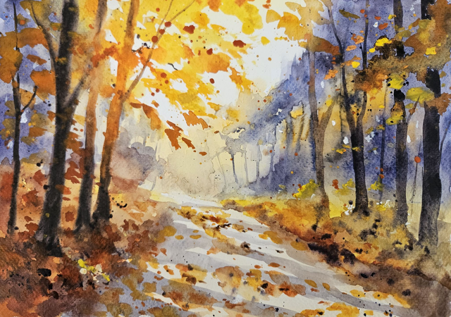 Autumn Woods - original