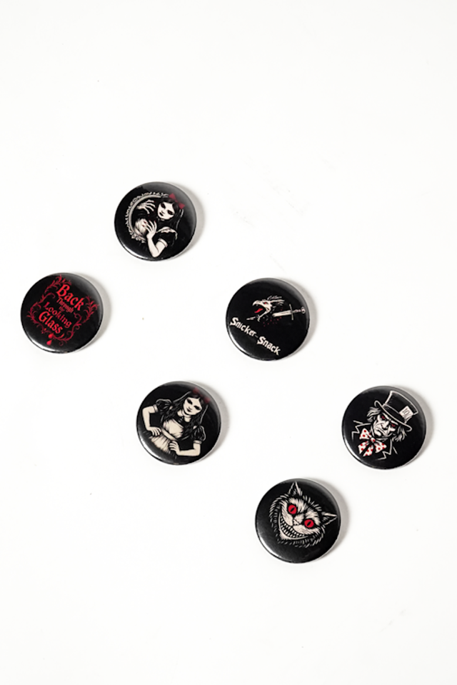 Pin Badges - Back Through The Looking Glass