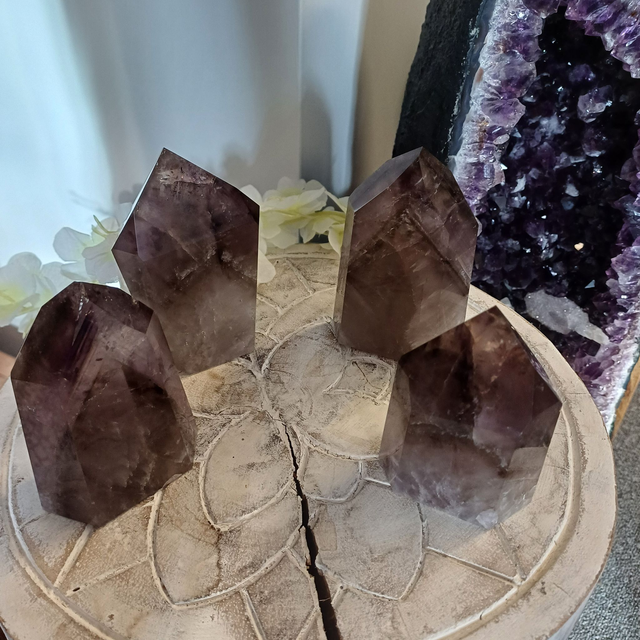 Amethyst with Smokey Quartz Phantom