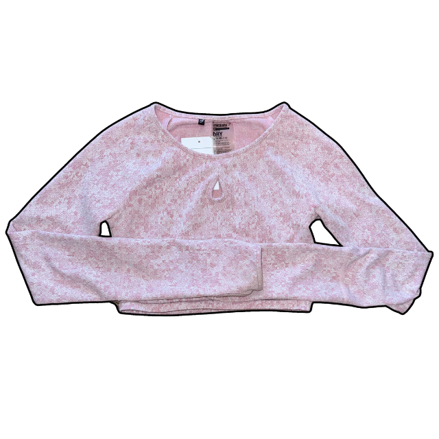 Gym Shark Long Sleeved Cropped Top - XS