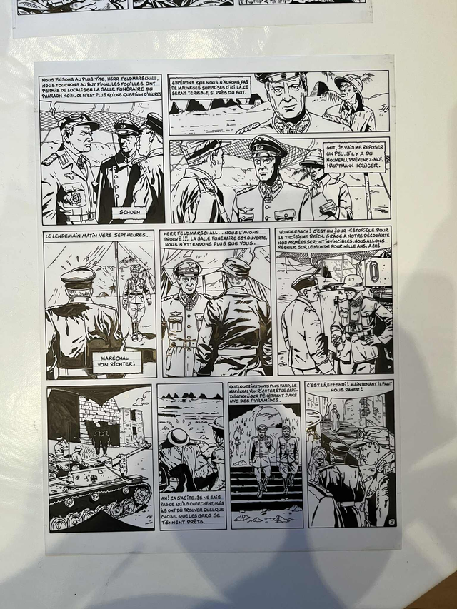 Planche originale de BD : Mystères en Birmanie