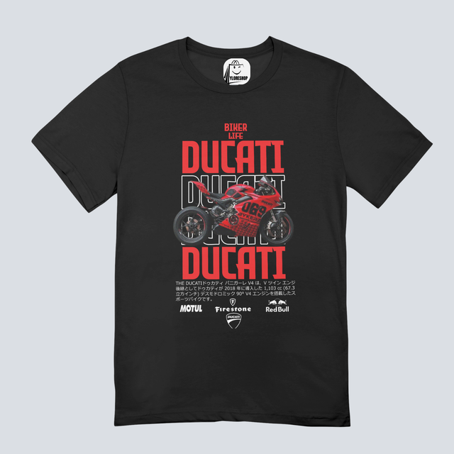 T-shirt cotone-unisex Moto Ducati