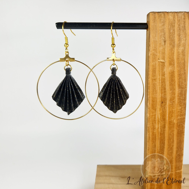 Boucles d'oreilles créoles Losange