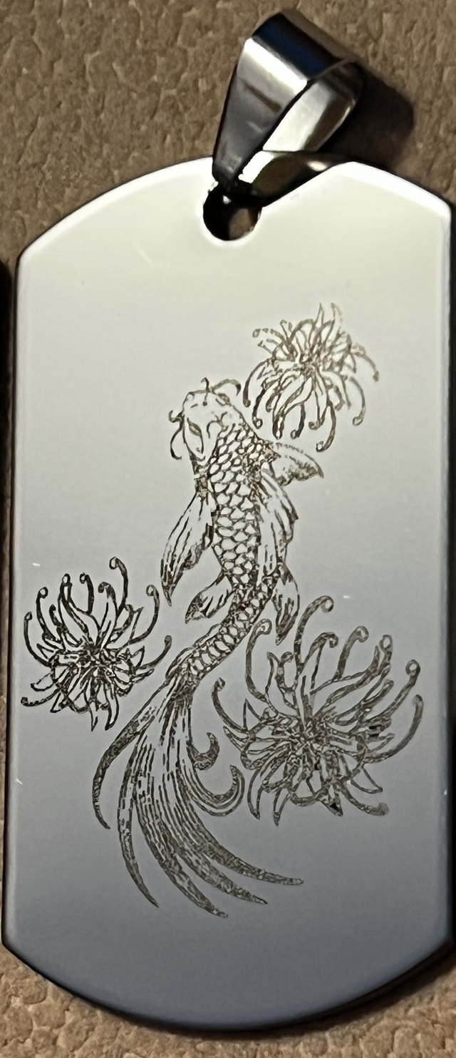 Collier acier inoxydable - Plaque miroir - Animaux