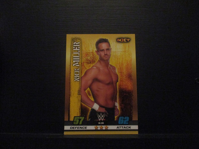Nick Miller - NXT Slam Attax 10th Edition Original Trading Card #205