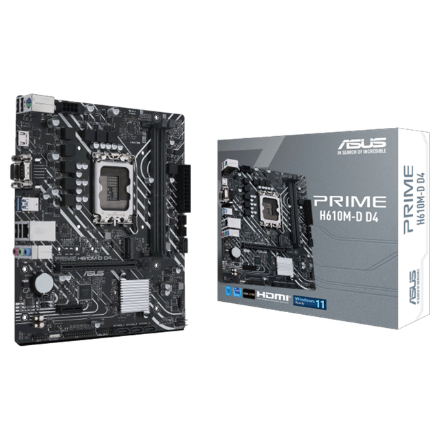 ASUS PRIME H610M-D D4, Intel, LGA 1700