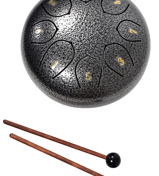 Steel Tongue Drums 6 inch 8-note - Silver