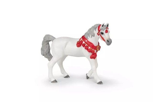 Papo 51568 Cheval Arabe en tenue de parade blanc

