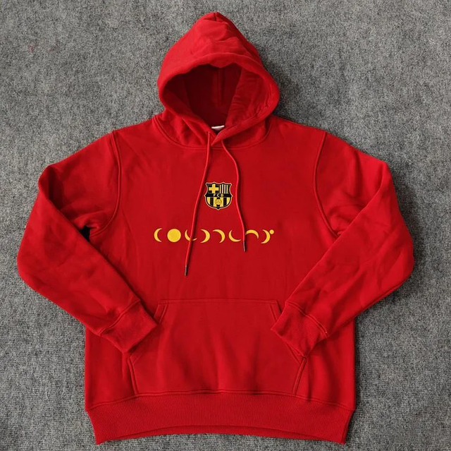 Sudadera F.C Barcelona con capucha ROJA (COLDPLAY)  24-25