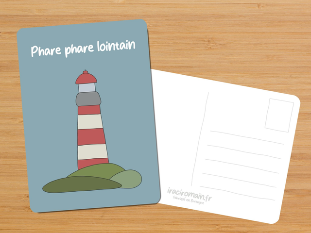 Carte postale " Phare phare lointain "