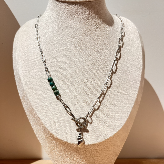 Coquillages turquoise - Pièce Unique 