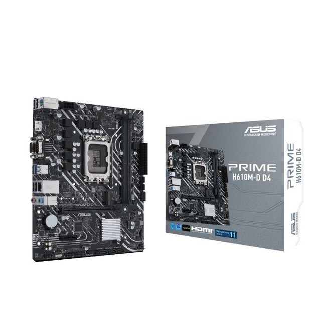 02.1.0022 – Scheda Madre ASUS PRIME H610M-D D4 LGA1700 – Entry Level per Intel 12ª/13ª Gen
