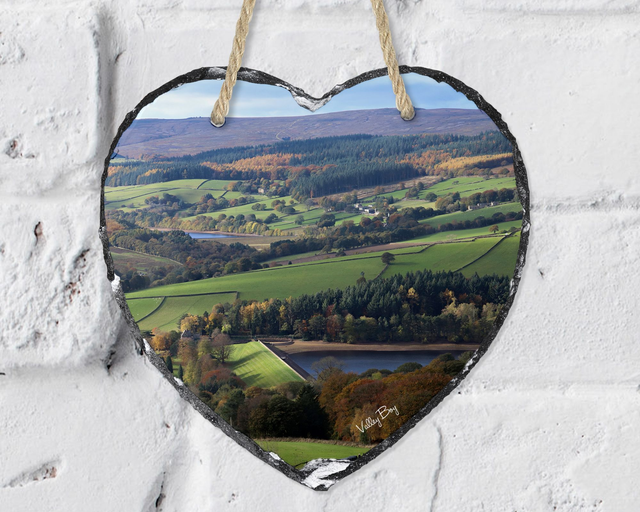 “Bradfield Landscape” Heart Slate