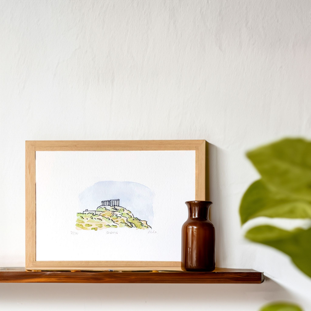 Poseidon Temple of Sounio, Greece – Art Print