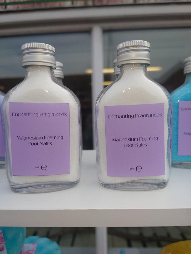 Magnesium Foaming Foot Salts - Unscented 