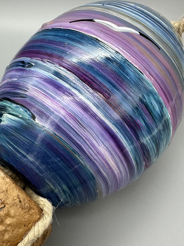 red boat purple skies