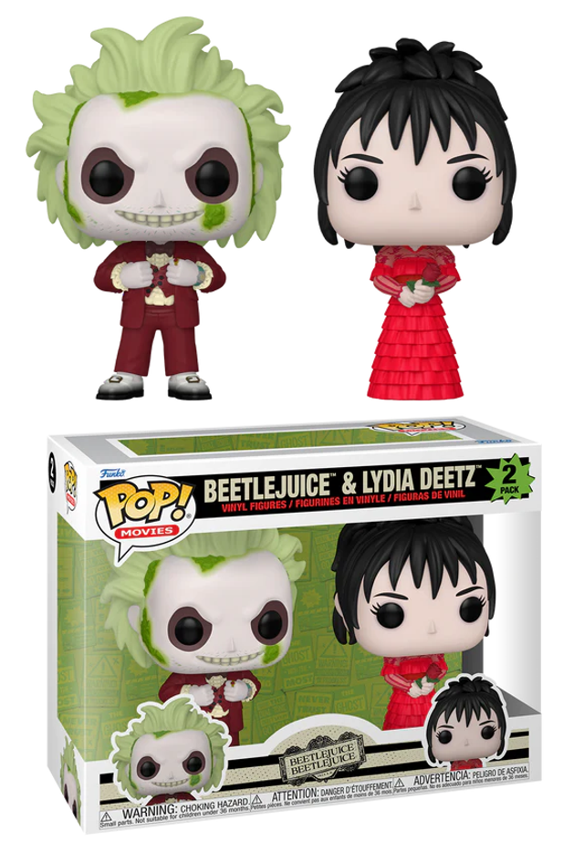 Beetlejuice 2: Beetlejuice & Lydia Deetz 2-Pack Pop!